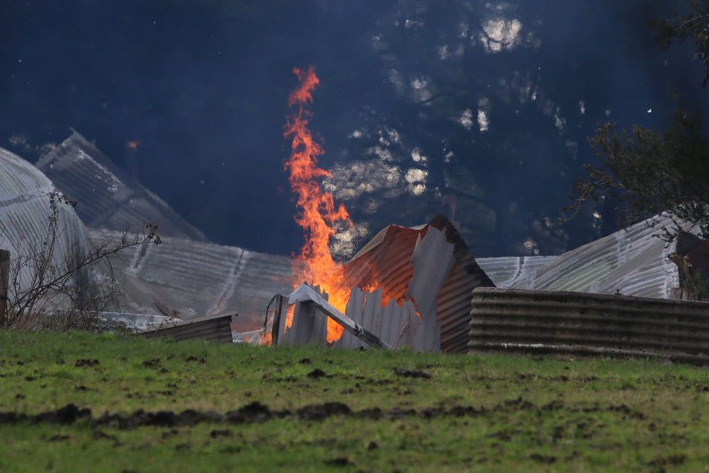 Asbestos fears as old farmhouse gutted by fire post image