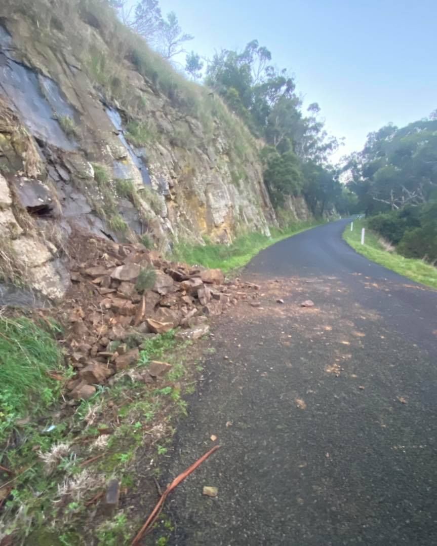 Landslide warning post image