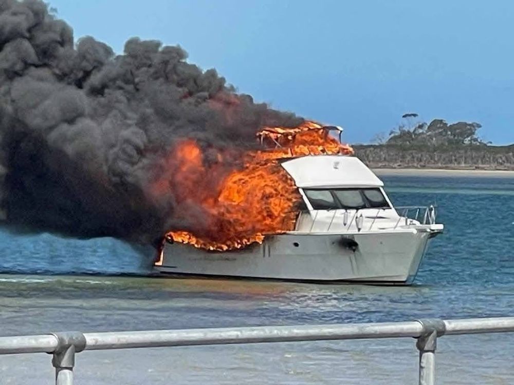 Practice makes perfect for brigades at Port Welshpool boat fire post image