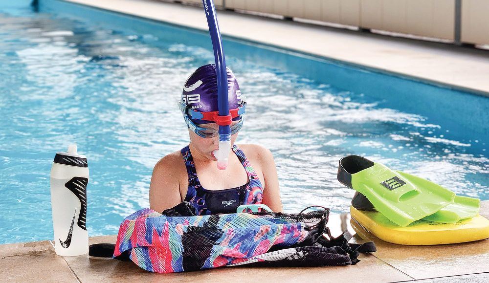 Amy dives in for her third Super Swim challenge post image