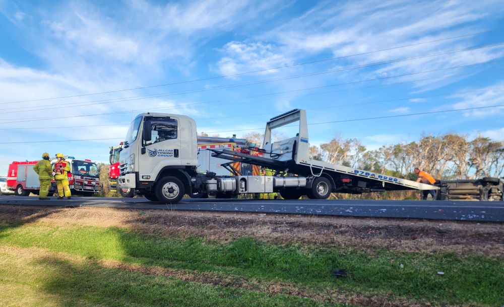 Bass Highway closed after vehicle flips post image