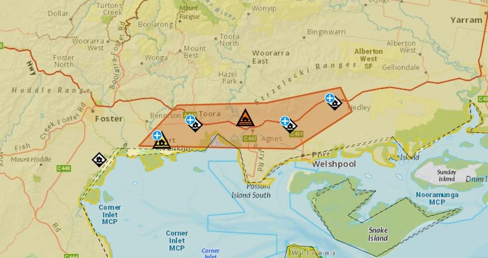 Flooding closes South Gippsland Highway between Toora and Hedley post image