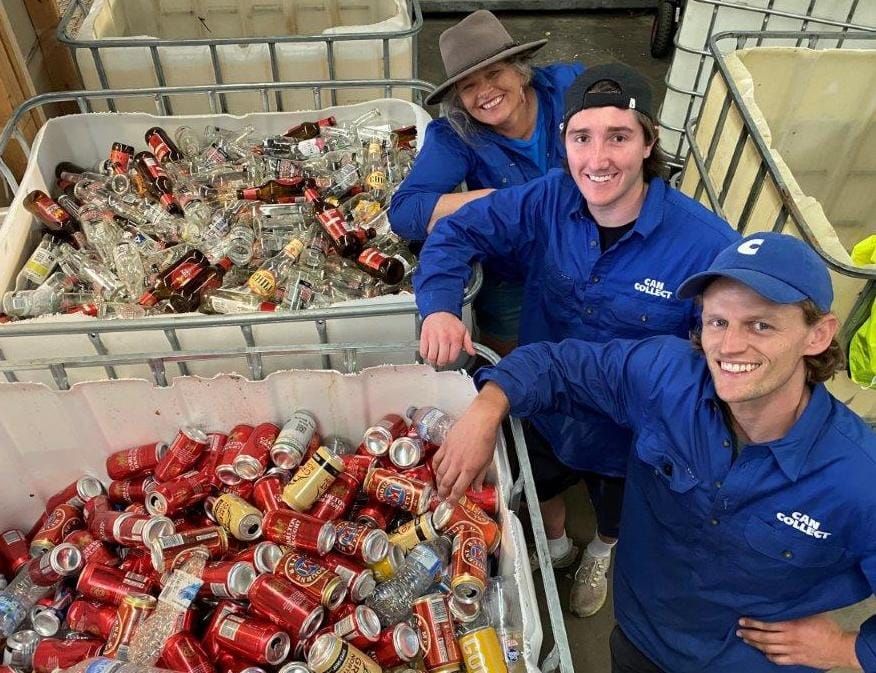 Thousands of recycle cans and bottles pouring in post image