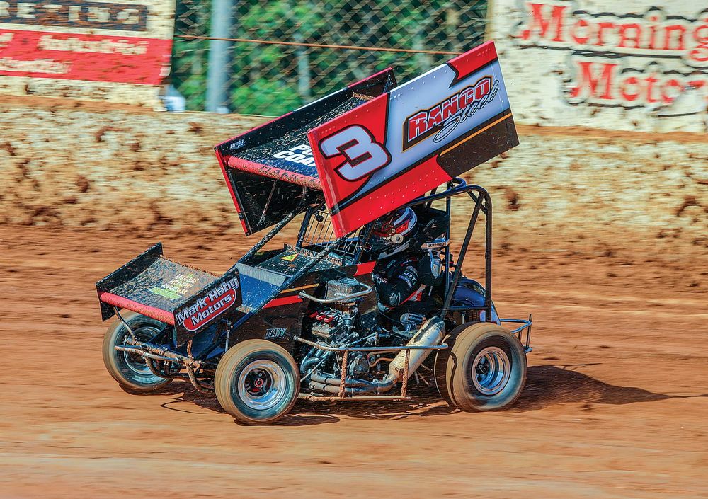 Monster night at Nyora with trucks, race cars and a packed house post image