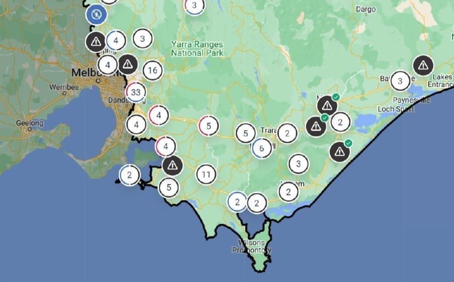 Map shows extent of Victoria's power disaster post image