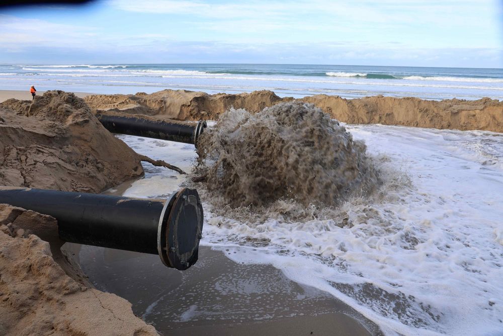 Sand dredging and pumping starts Inverloch beach recovery post image