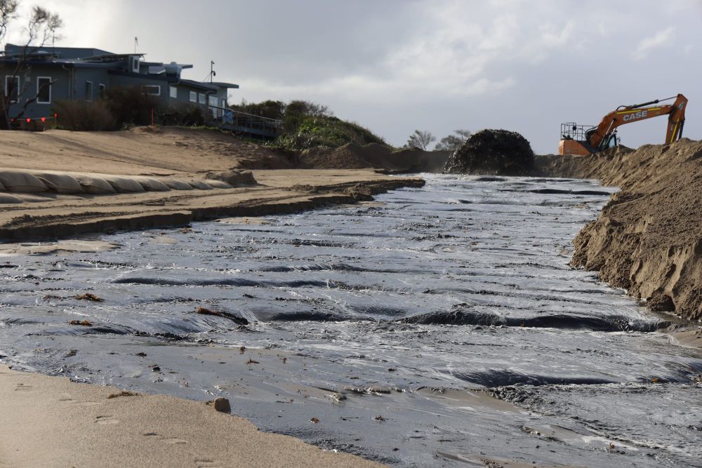Dredging back on track as Inverloch dunes battle wettest year post image