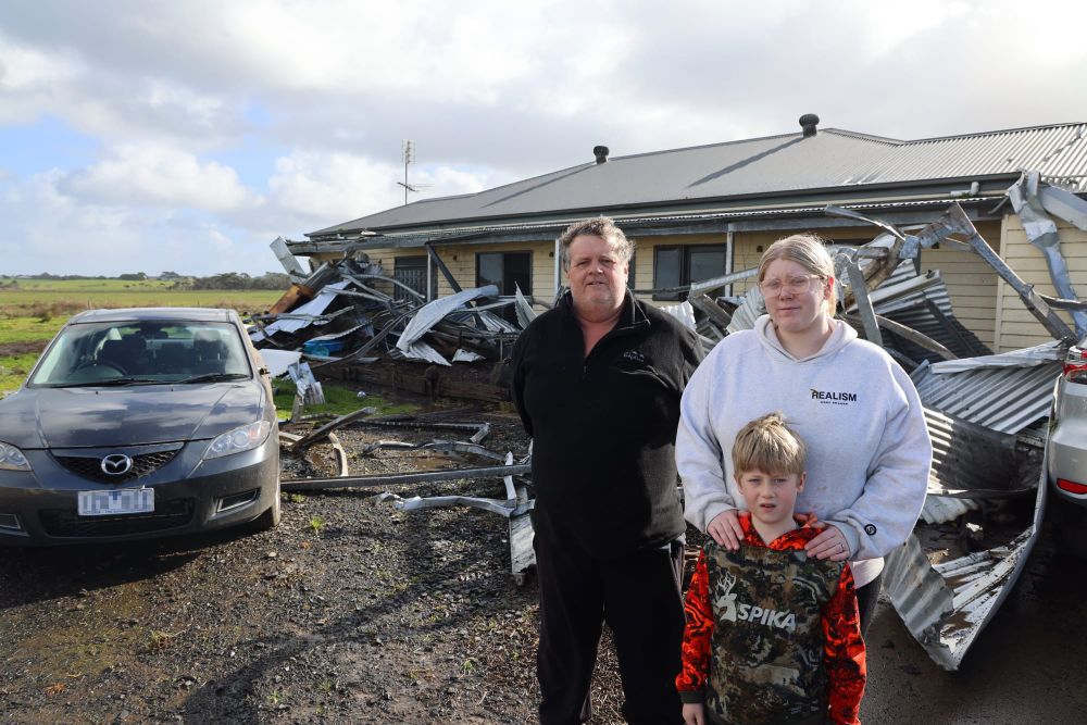 Family survives flying shed nightmare post image