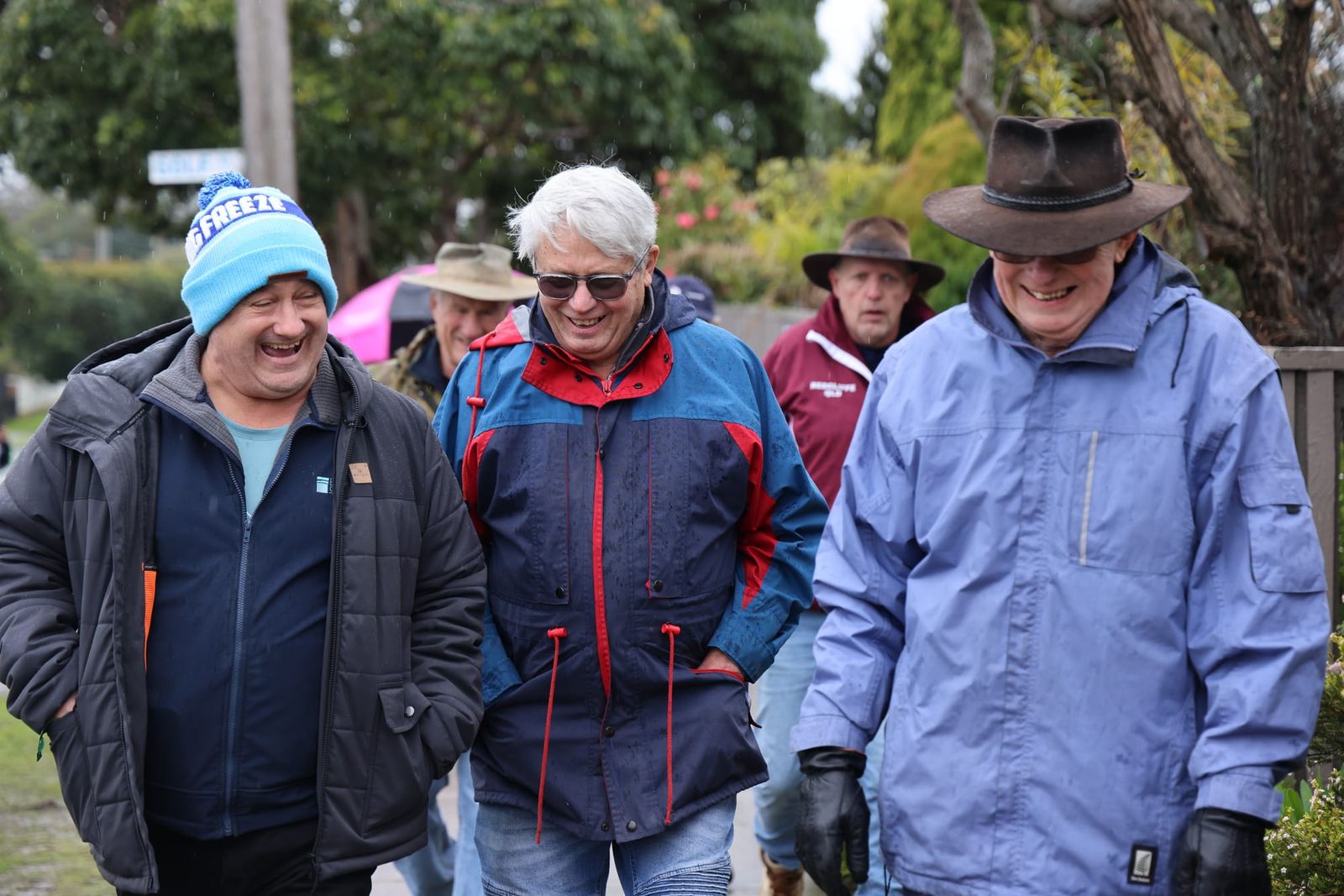 Rain fails to dampen spirits as local blokes step out for mental health in Inverloch post image