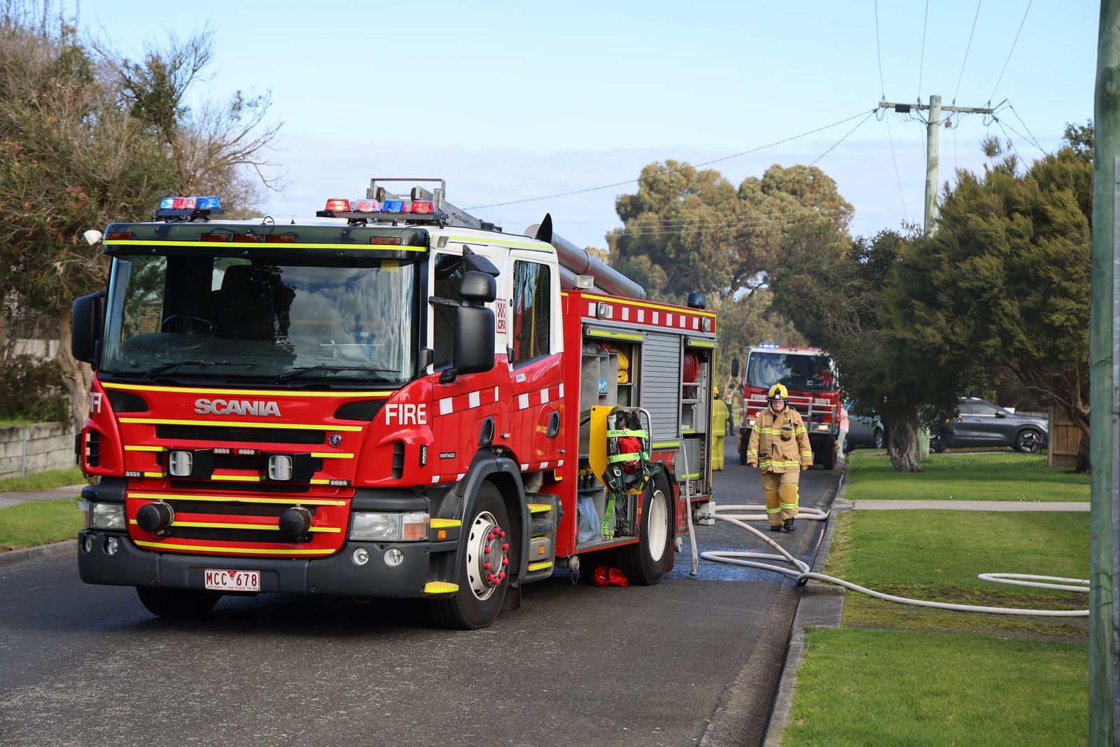 Early blaze sparks local warning post image