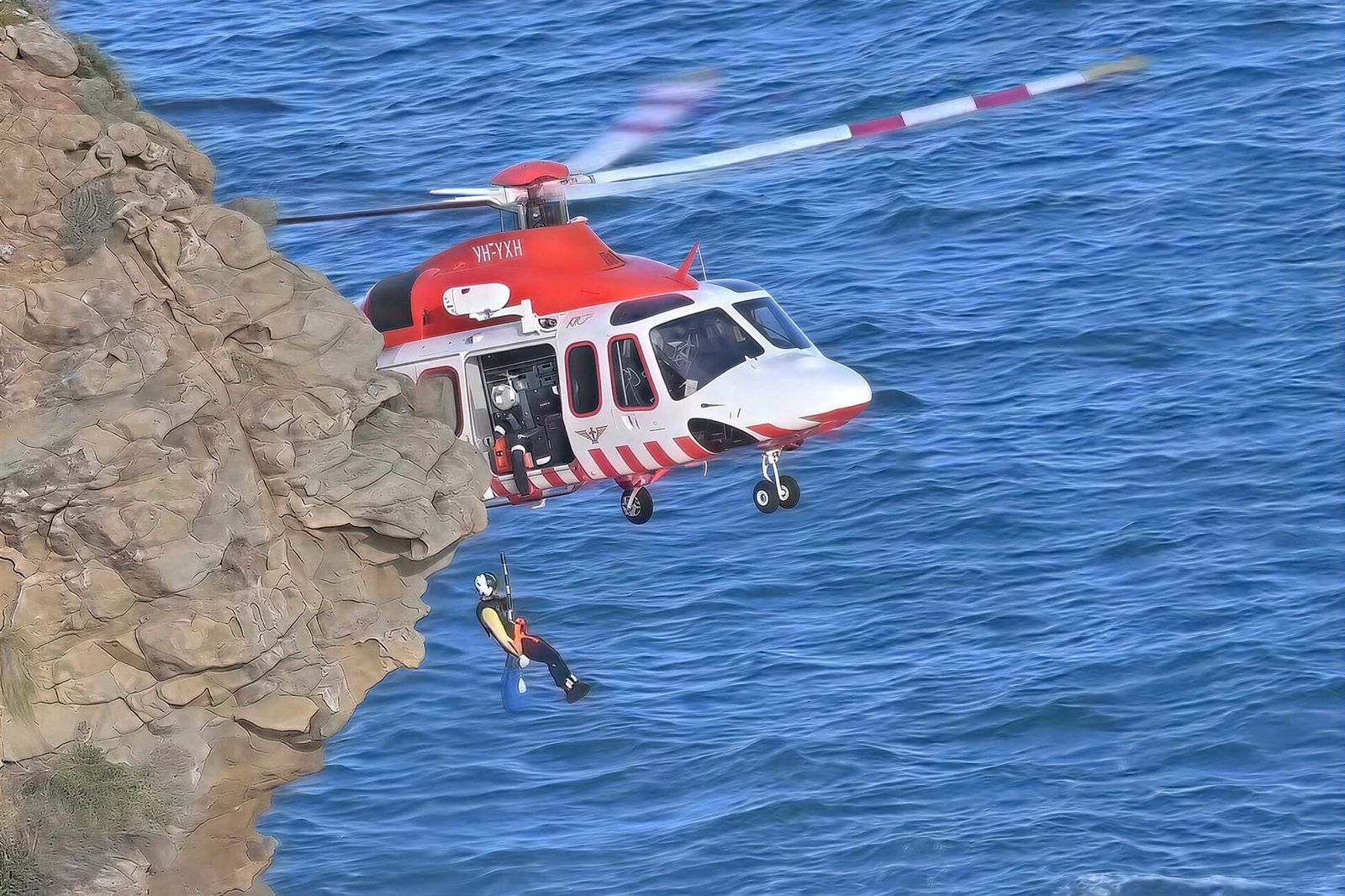 Man winched to safety after 30-metre fall into San Remo crevice post image