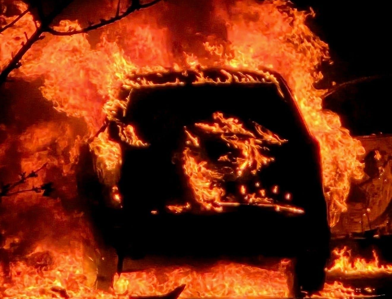 Yet another car torched overnight this time at Loch post image