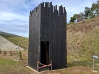 Mystery sculpture appears on the rail trail post image