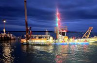 Inverloch’s broken-down sand dredge still under repair post image