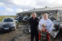 Family survives flying shed nightmare post image