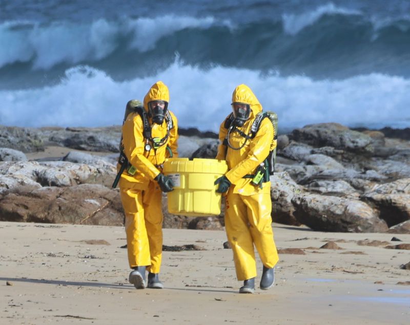 Practised response to hazardous material alert at Phillip Island post image