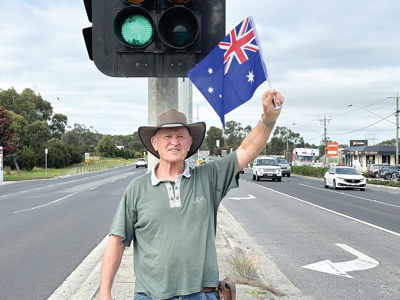 A one man demonstration against “wokeism” post image