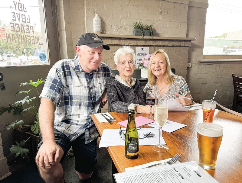 Earthquake alley’s birthday bang for nonagenarian Glenys post image