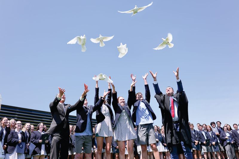 Newhaven College students celebrate their graduation post image