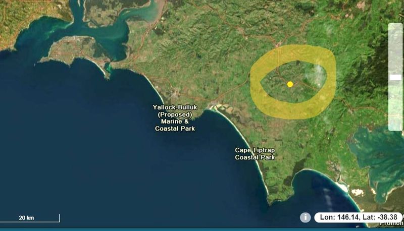 Another earthquake at Meeniyan this one measuring 2.1 post image