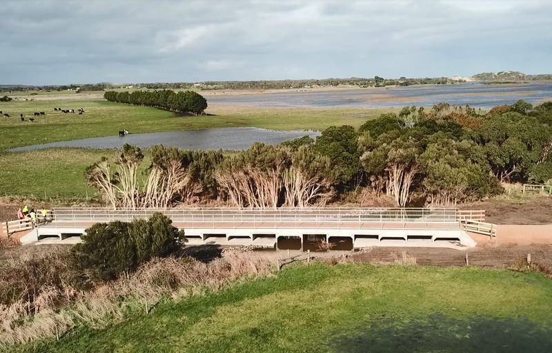 New rail trail bridge ready to go post image