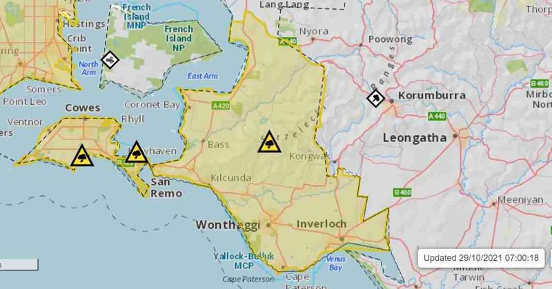 Damaging wind up to 110km/h in Bass Coast post image