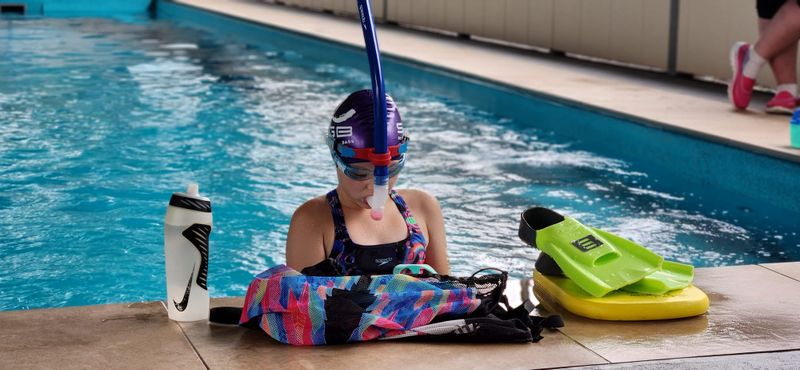 Amy’s at 22.33km of her 30km super swim challenge post image