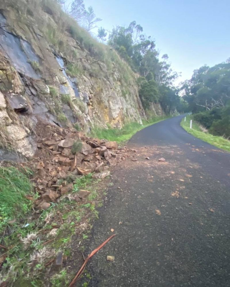 Landslide warning post image