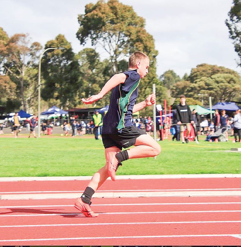 Jacob sprinting for athletics glory post image