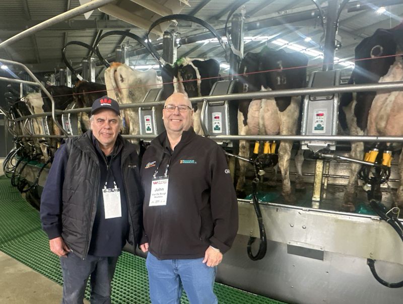 100 unit rotary milking parlour opens up options for Nyora farming family post image