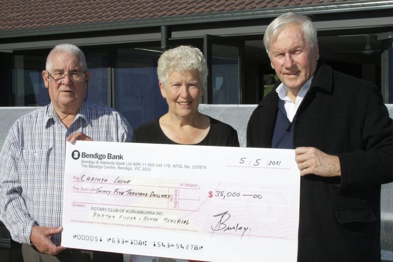 Rotary proud to donate $35,000 to Carinya Lodge post image