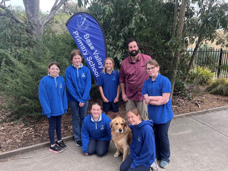 Bass Valley welcomes new acting principal and his four-legged friend post image