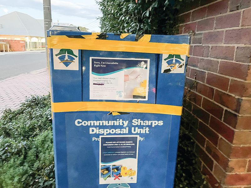 Council scraps needle bins, sparking safety warning post image