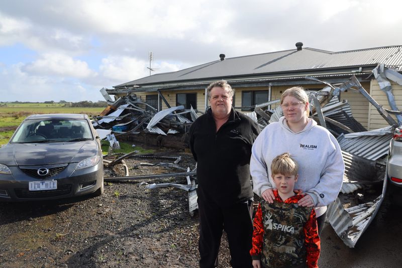 Family survives flying shed nightmare post image