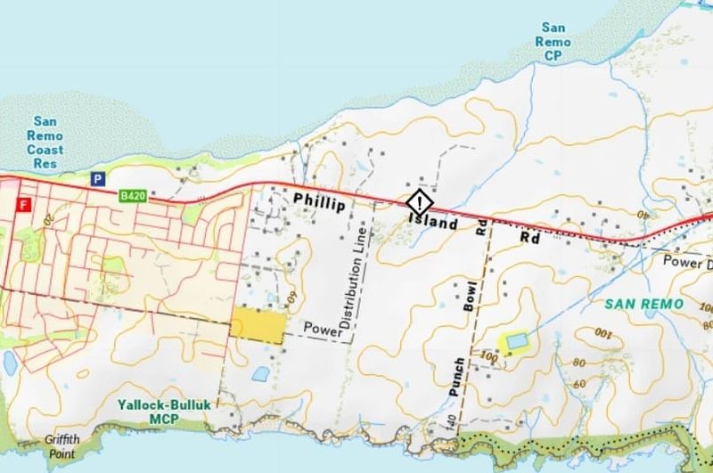 ROAD CLOSED: Phillip Island Road San Remo. Motorcyclist dies following San Remo collision post image
