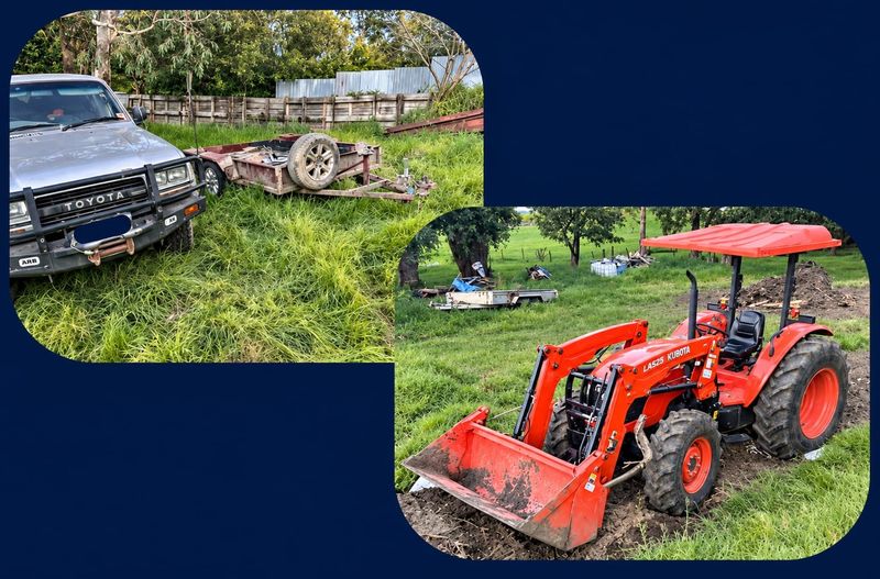 Stolen Landcruisers and tractor seized by police at Korumburra post image