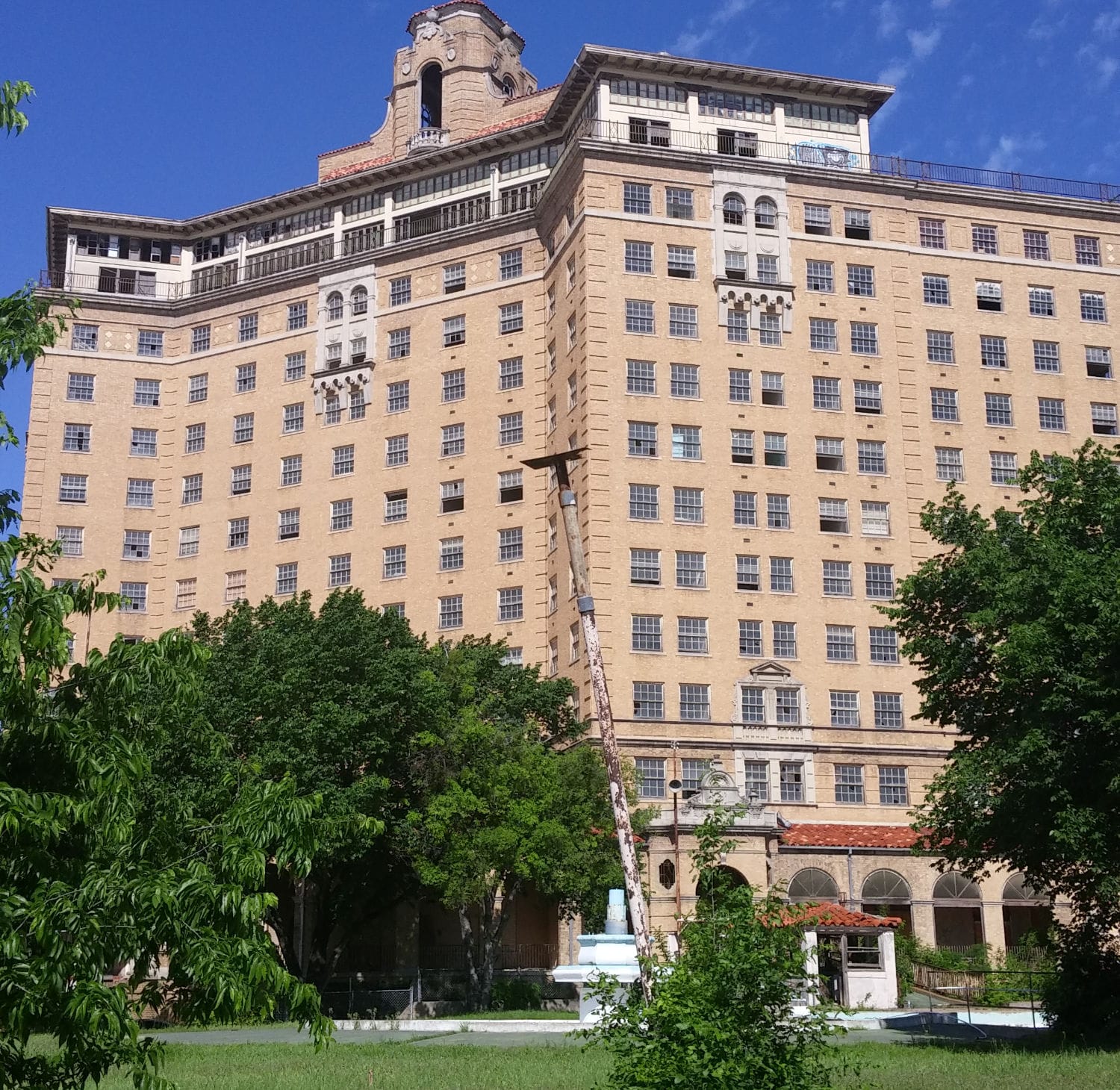 The Baker Hotel in Mineral Wells, Texas, in 2015