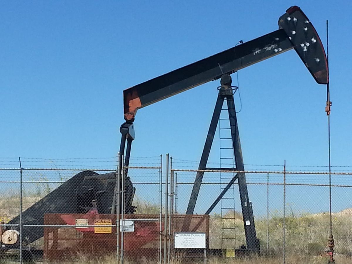 Pumpjack at Monahans Sandhills State Park in Monahans, Texas