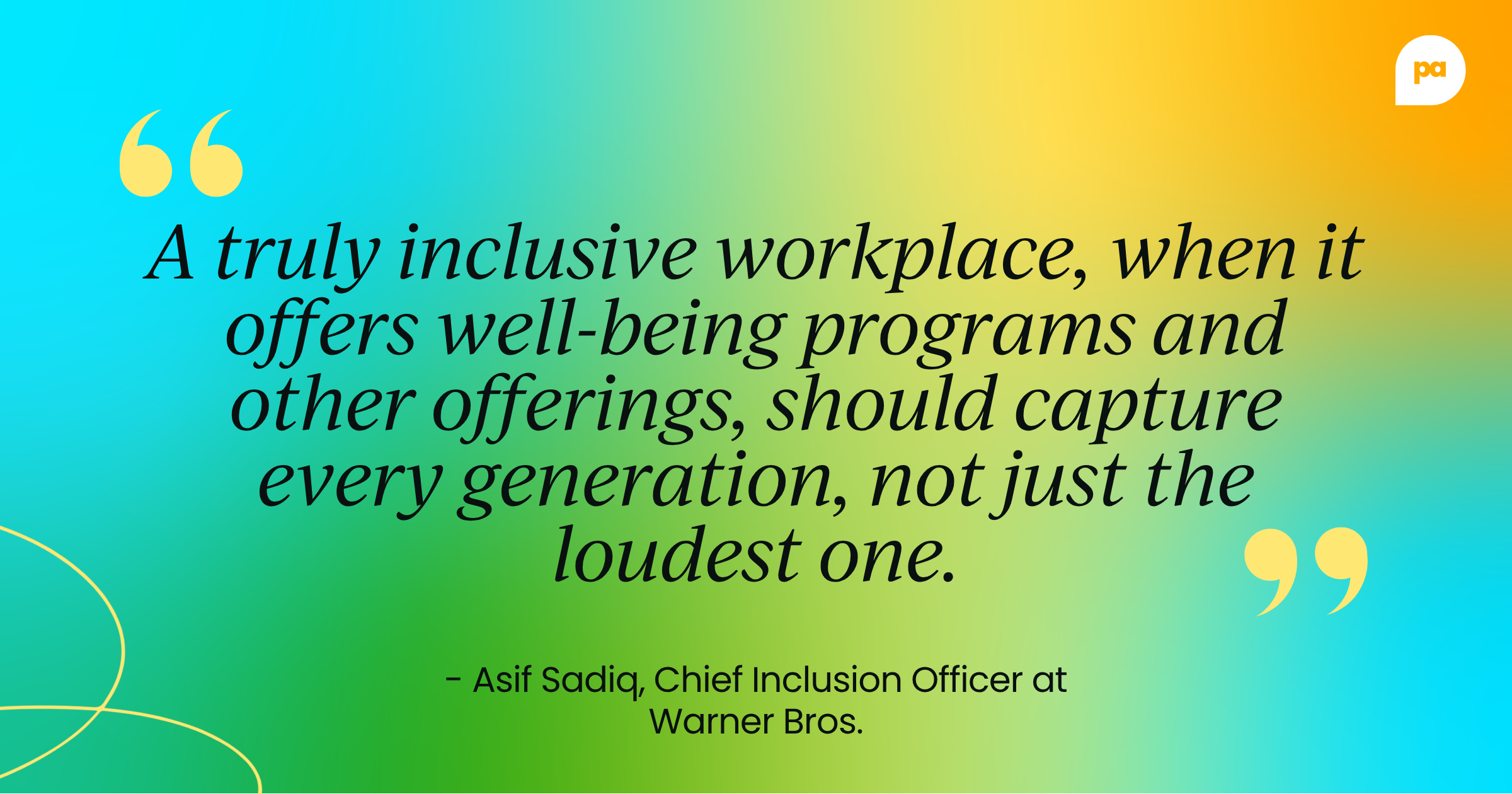 Asif Sadiq, Chief Inclusion Officer, Warner Bros.