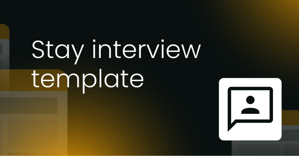Stay interview template