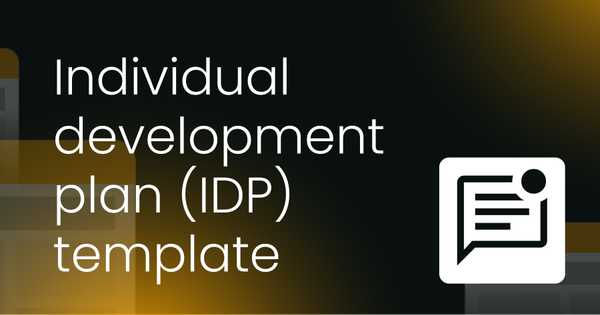 Individual development plan (IDP) template