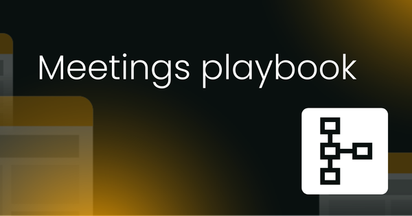 Meetings playbook