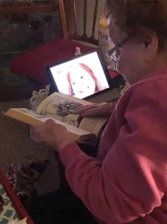 Sandra-Zaia-facetiming-with-great-granddaughter.-(Photo-courtesy-of-NDEC)
