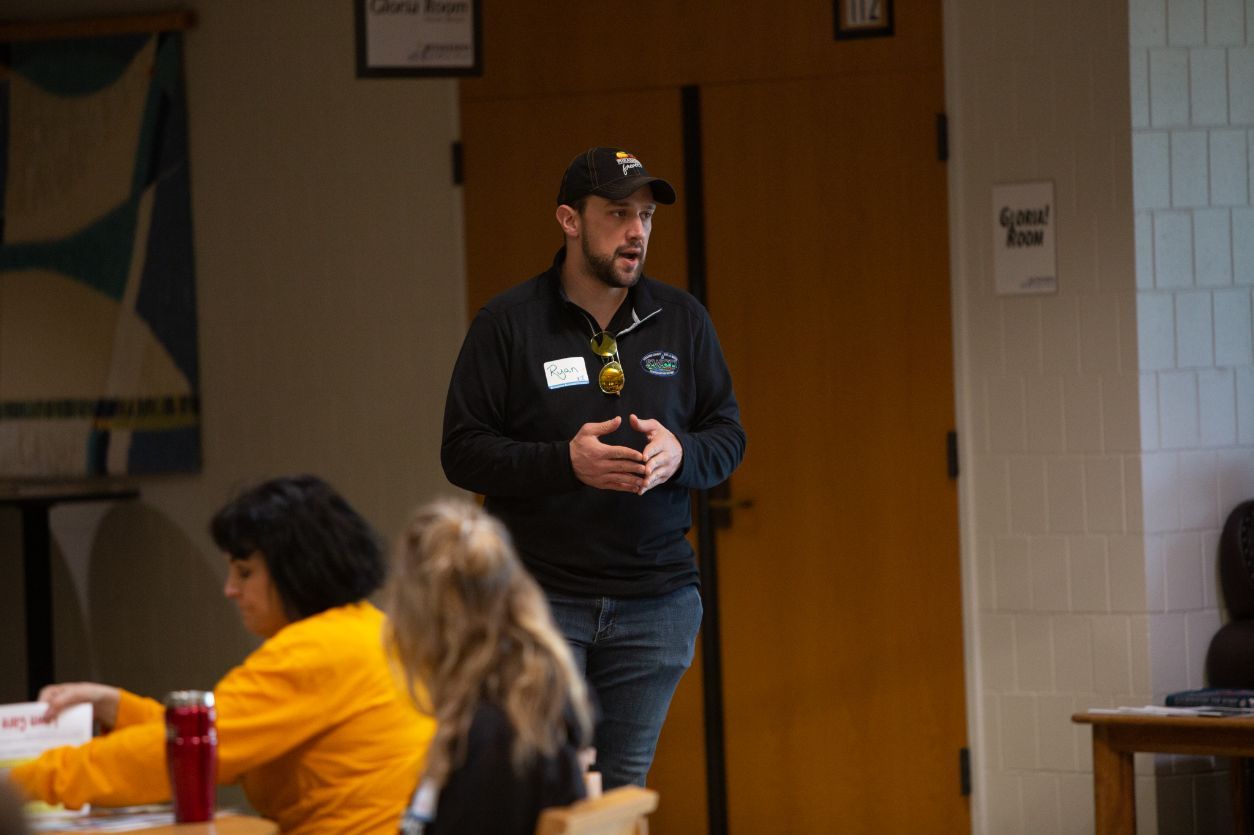 Ryan Rothstein (speaking here) wants to see more high quality habitats and protect existing habitats, despite the odds against them. “Every single day, when I go to work, we’re fighting a losing battle,” Rothstein said. “That doesn’t mean we shouldn’t try.” Restoration efforts are important for increasing the amount of habitat for sensitive species and increasing biodiversity.