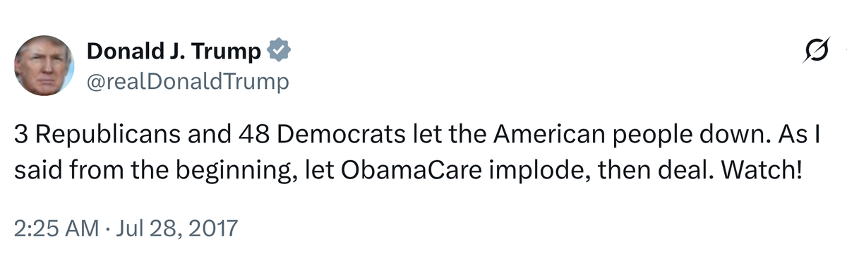 Trump and the GOP are 'slowly starving [Obamacare] to death'