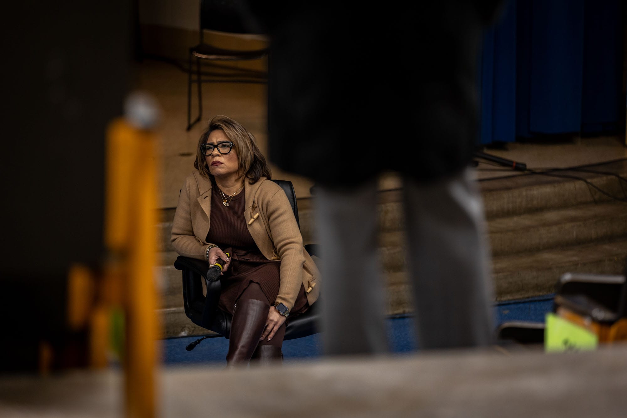 Councilmember Quetcy Lozada listens to community feedback