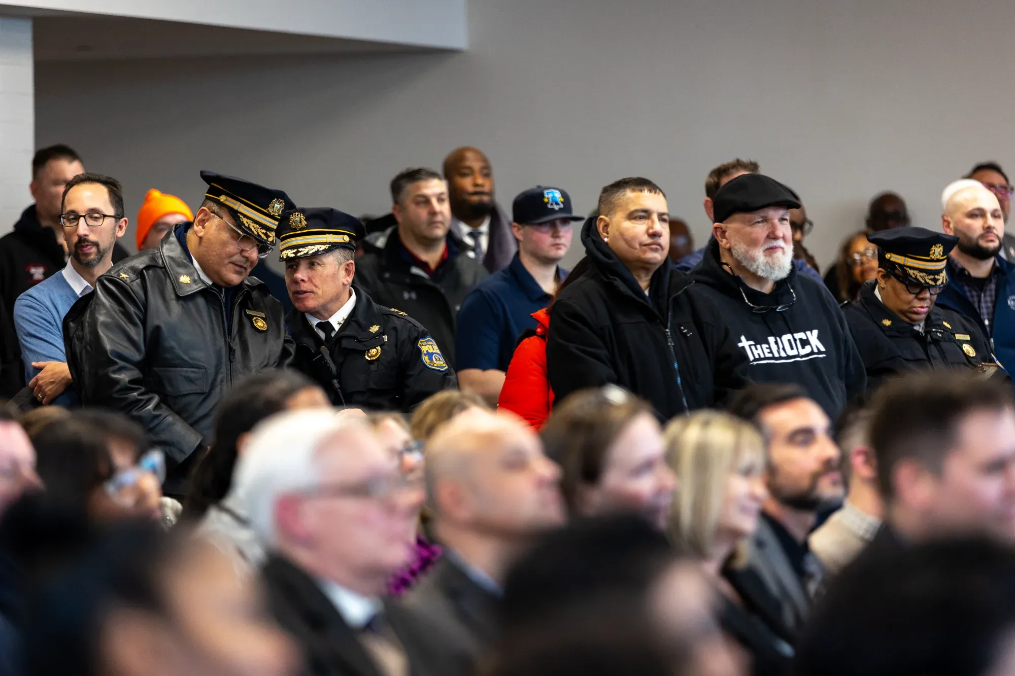 City officials and community leaders at Riverview Wellness Village announcement