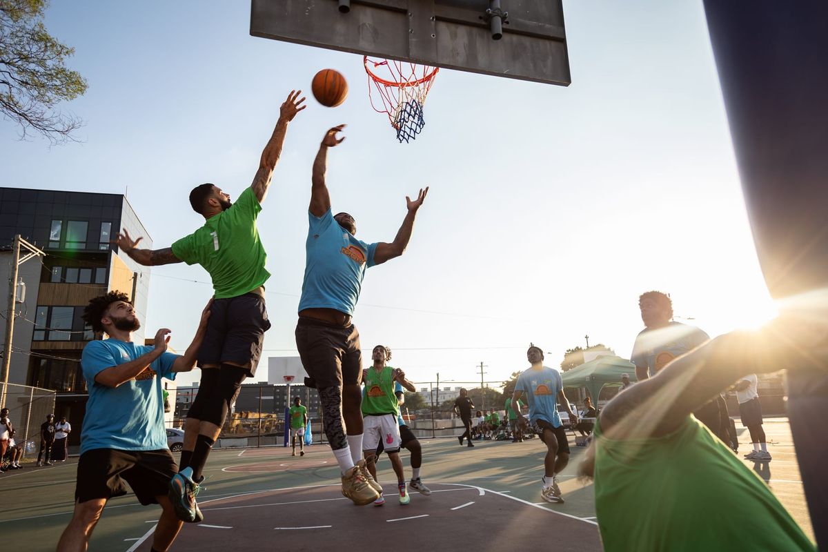 Photos of Kensington: Basketball and Community at Trenton and Auburn Playground