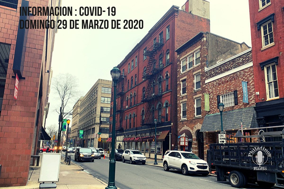 Información: COVID-19 para el Domingo 29 de marzo de 2020
