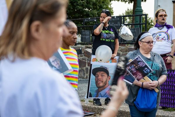‘This isn’t about policy’:  Vigil honors overdose victims in McPherson Square Park despite disruption from Philly police